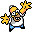 Homertopia Homer reaching up Icon